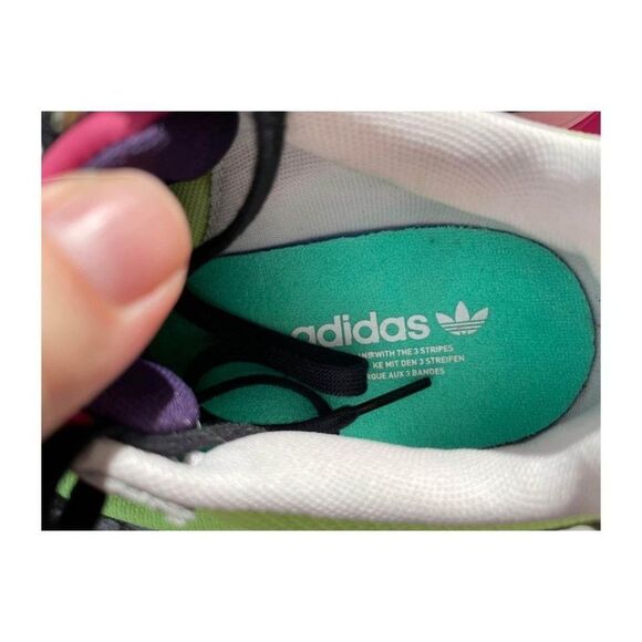 Adidas Falcon Torsion Neon Sneakers Multicolor Women’s Sz 5 - Picture 9 of 9